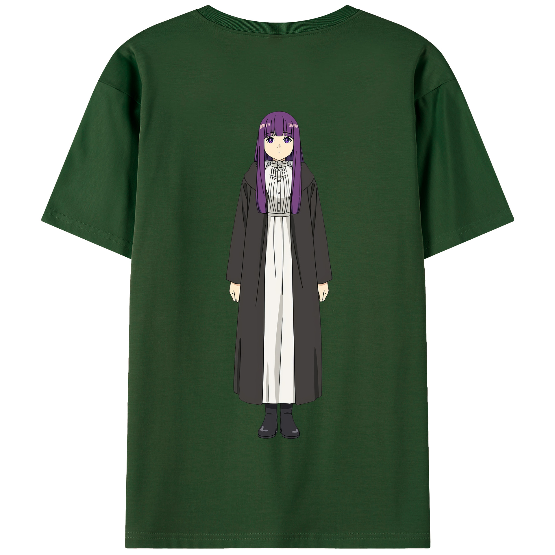 （画像用） 葬送のフリーレン Frieren 綿100％半袖Tシャツ（背面プリント）